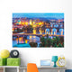 Evening scenery of Prague, Czech Republic Wall Mural