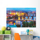 Evening scenery of Prague, Czech Republic Wall Mural