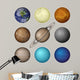 Solar System planets and moon, set 