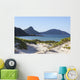 Landscape with sand dunes ocean islands and hills. Fingal Bay. P 