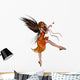 Butterfly Fairy - Orange Wall Decal