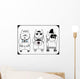 cute hipster cats Wall Mural