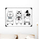 cute hipster cats Wall Mural