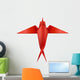 Origami swallow Wall Decal