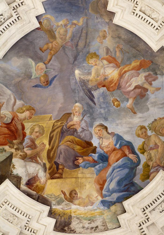 Palermo - Annunciation nave in church La chiesa del Gesu 