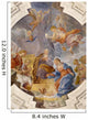 Palermo - Annunciation nave in church La chiesa del Gesu 