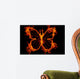 abstract fire butterfly Wall Mural