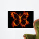 abstract fire butterfly Wall Mural