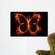 abstract fire butterfly Wall Mural