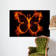 abstract fire butterfly Wall Mural