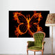 abstract fire butterfly Wall Mural