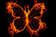 abstract fire butterfly Wall Mural