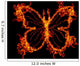 abstract fire butterfly Wall Mural