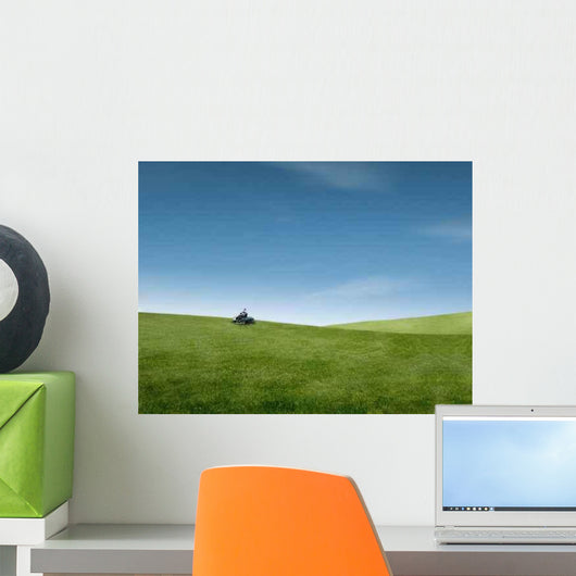 Mowing Lawn Wall Decal