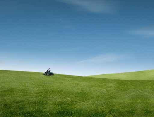 Mowing Lawn Wall Decal