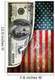 Money and flag Wall Mural