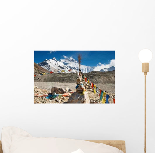 Buddhist Prayer Flags and Wall Decal