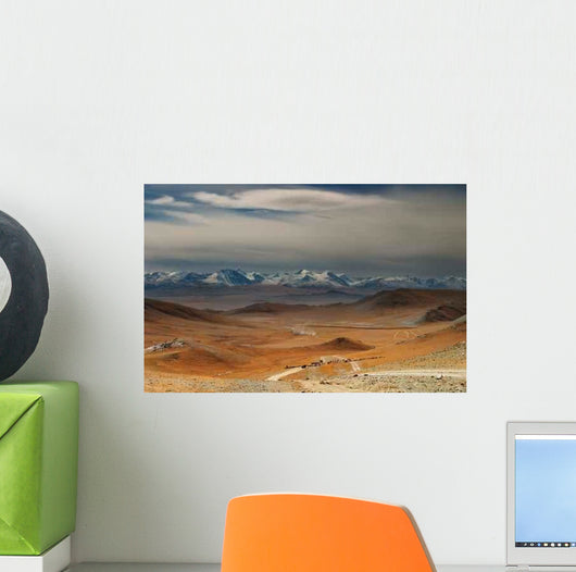 Mongolian Nomads Driving Cattle Wall Decal