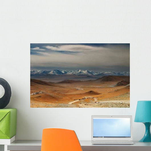 Mongolian Nomads Driving Cattle Wall Decal