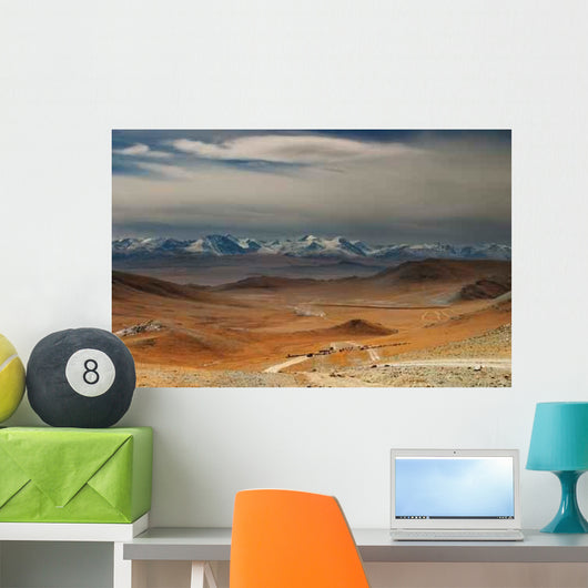 Mongolian Nomads Driving Cattle Wall Decal