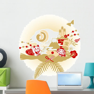 Wall Decal shown on a wall