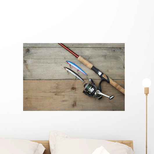 Colorful Lures with Fishing Wall Decal