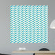 Retro Seamless Blue White Wall Decal
