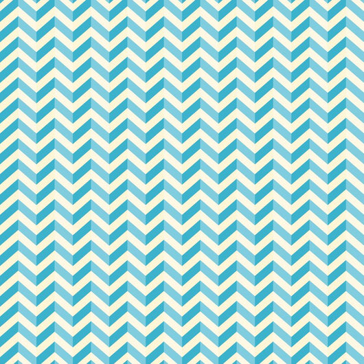 Retro Seamless Blue White Wall Decal