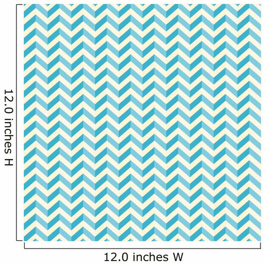 Retro Seamless Blue White Wall Decal