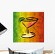 colorful martini art Wall Mural
