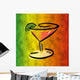 colorful martini art Wall Mural
