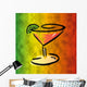 colorful martini art Wall Mural