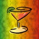 colorful martini art Wall Mural