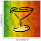 colorful martini art Wall Mural