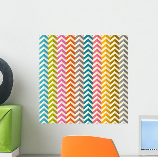 Retro Seamless Colorful Wall Decal
