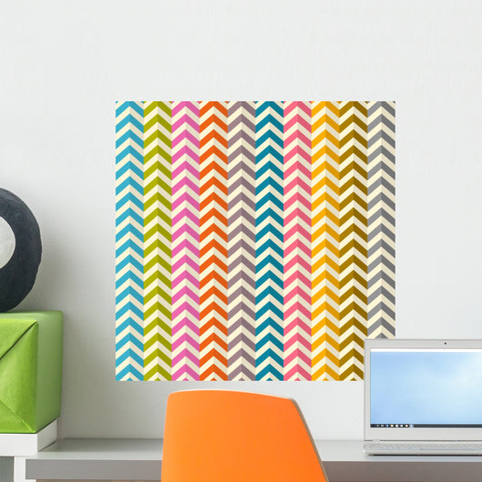 Retro Seamless Colorful Wall Decal