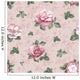 Watercolor Pattern with Rose Wall Decal