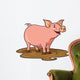 Pig Cartoon Wall Decal