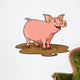 Pig Cartoon Wall Decal