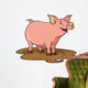 Pig Cartoon Wall Decal