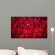 Red roses background Wall Mural