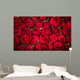 Red roses background Wall Mural