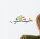 Three birds on a branch  - Part 3 Wall Decal