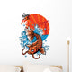 japan koi fish with kanji word Wall Decal