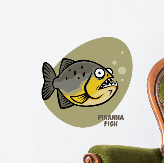 piranha fish Wall Decal