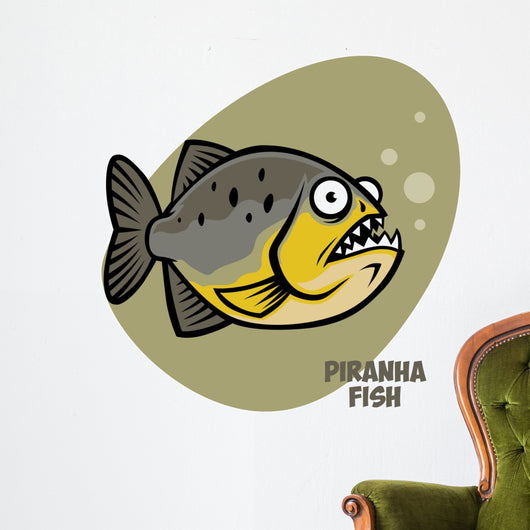 piranha fish Wall Decal