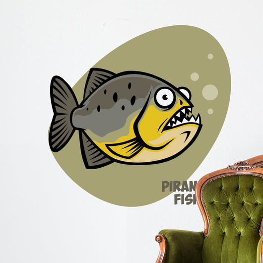 piranha fish Wall Decal