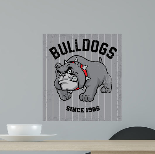 vintage bulldog mascot 