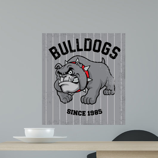 vintage bulldog mascot 