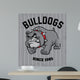 vintage bulldog mascot 